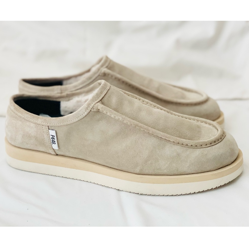 NEW | P448 Italy Men’s Bubble Genuine Shearling Slippers